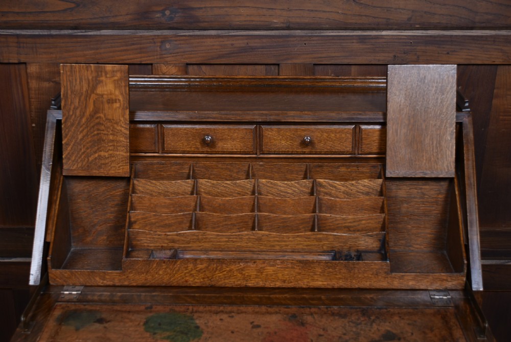 Edwardian Oak Bureau View IX
