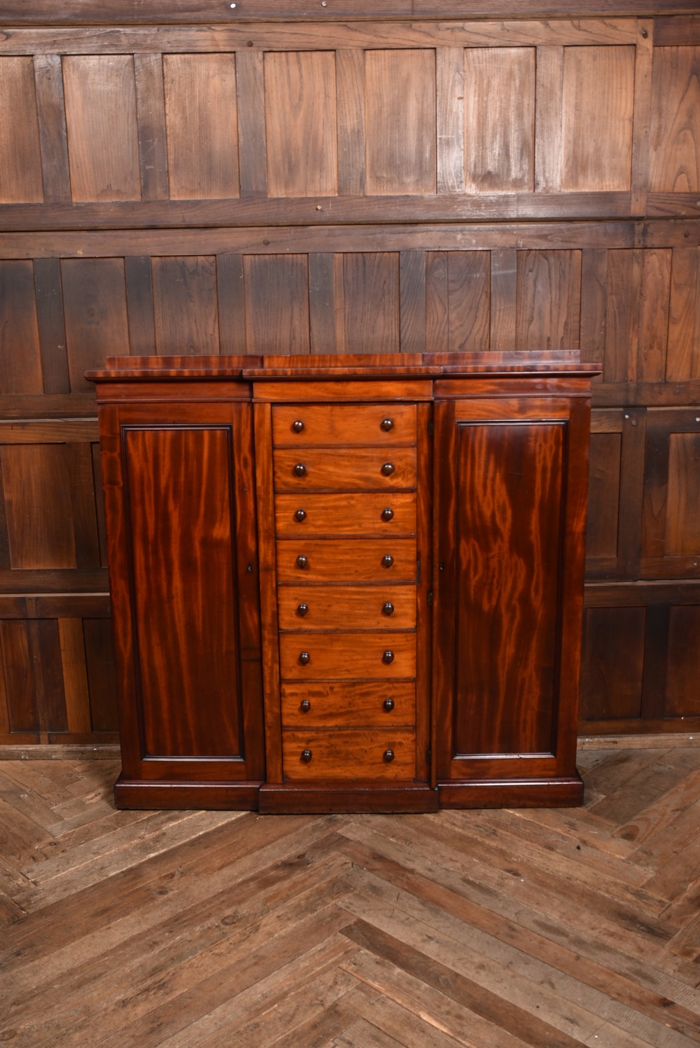 Victorian Mahogany Wellington Chest With Side Cupboards View X