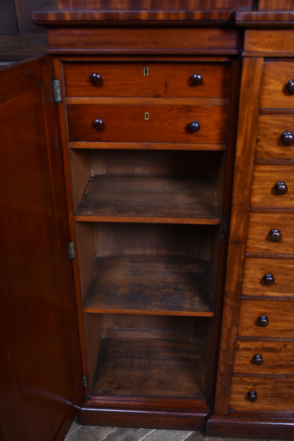 Victorian Mahogany Wellington Chest With Side Cupboards View XIV