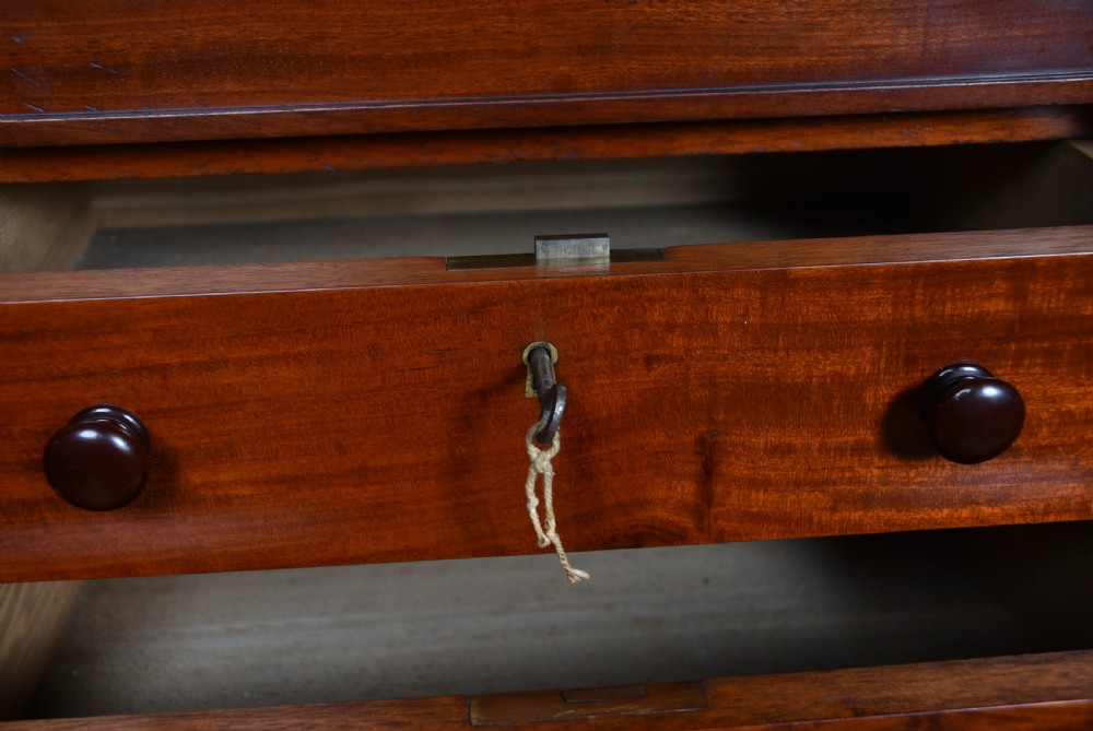 Victorian Mahogany Wellington Chest With Side Cupboards View XVII