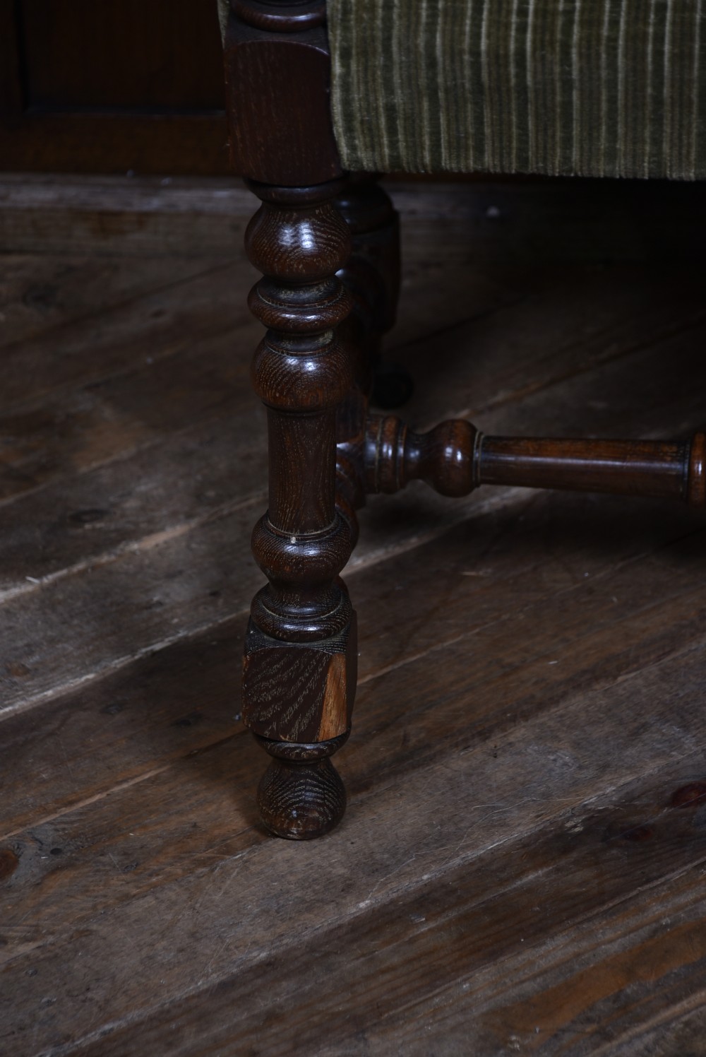 Victorian Oak Bergere Armchair View XIV