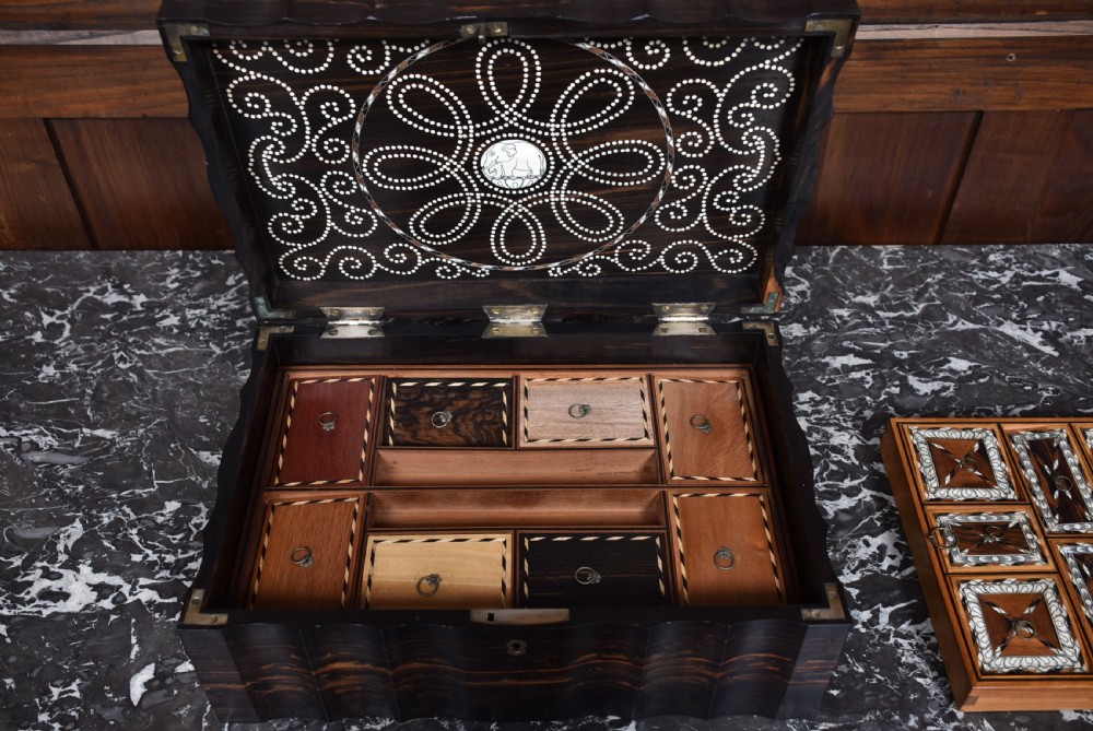 Anglo Ceylonese trinket/ sewing box  View XIII