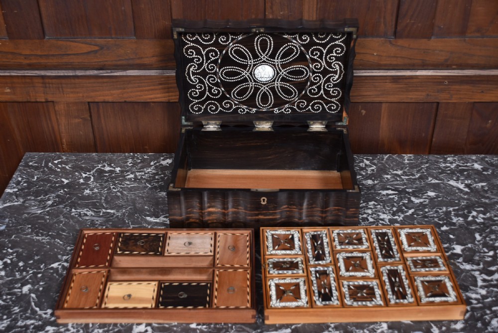Anglo Ceylonese trinket/ sewing box  View XV