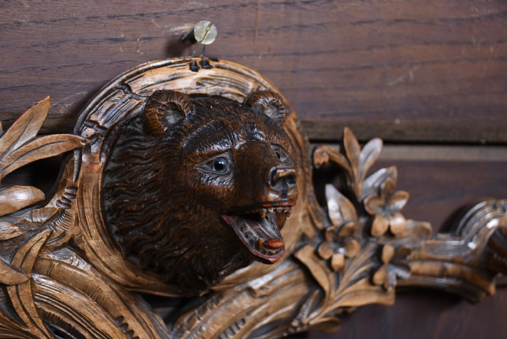 Black Forest Bear Coat Hook View IV