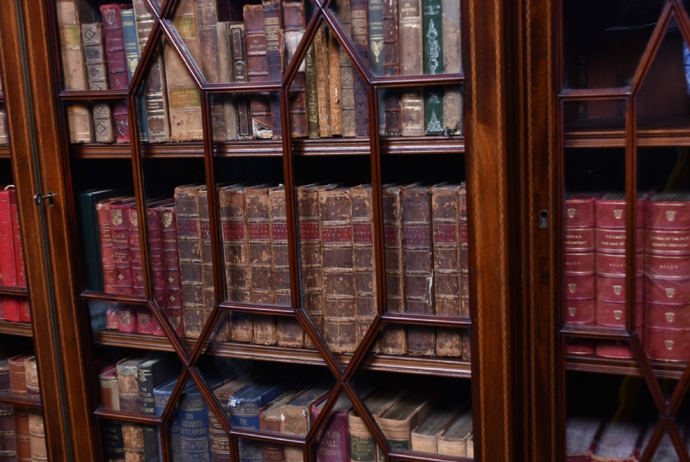 Edwardian Mahogany Breakfront Bookcase View V