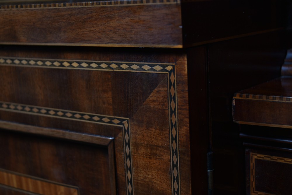Edwardian Mahogany Breakfront Bookcase View X