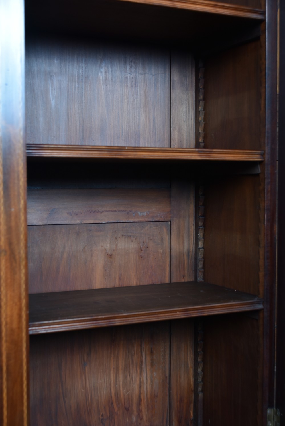Edwardian Mahogany Breakfront Bookcase View XVII