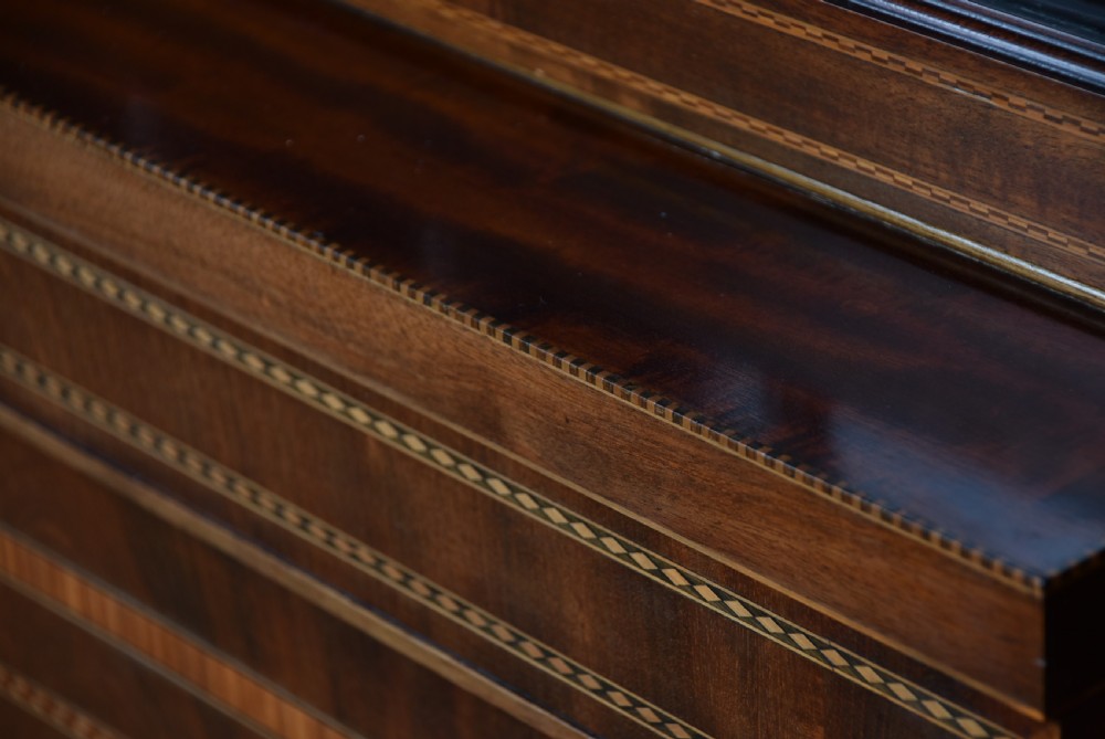 Edwardian Mahogany Breakfront Bookcase View XXIX