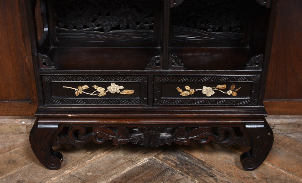 Japanese Meiji period Shibayama Shadana cabinet View II