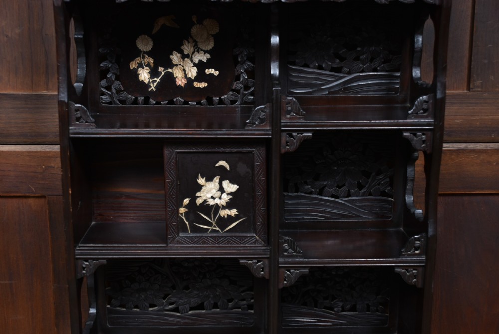Japanese Meiji period Shibayama Shadana cabinet View III