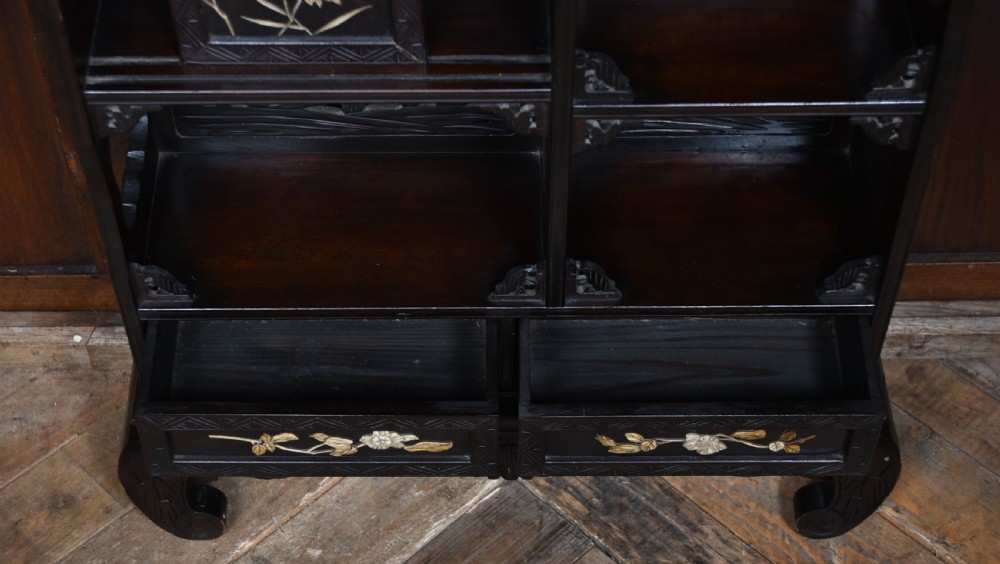 Japanese Meiji period Shibayama Shadana cabinet View VII