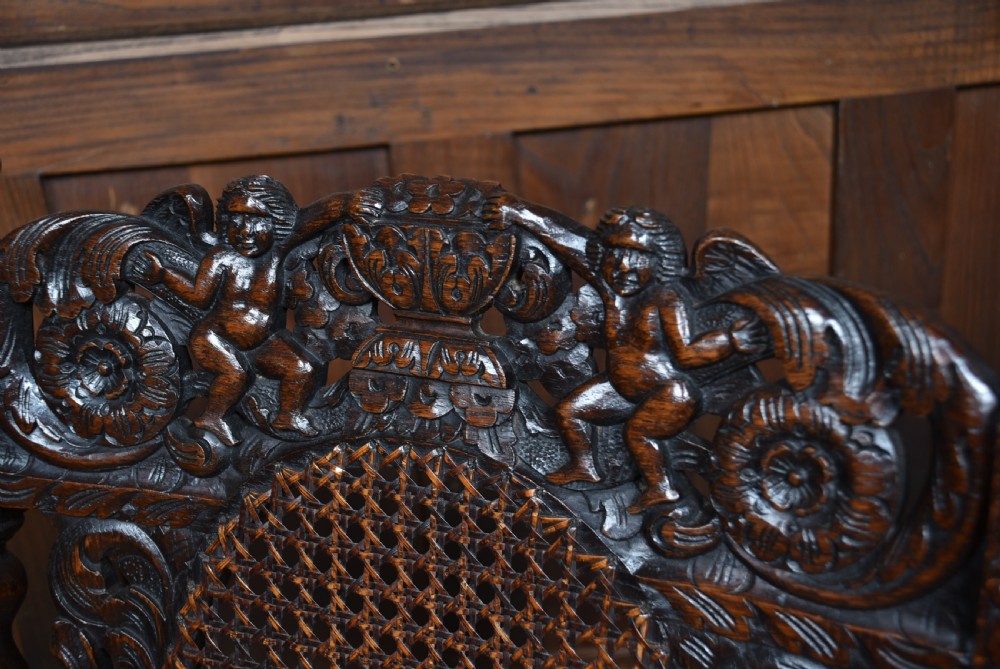 Pair of Victorian Bergere Chairs View VI