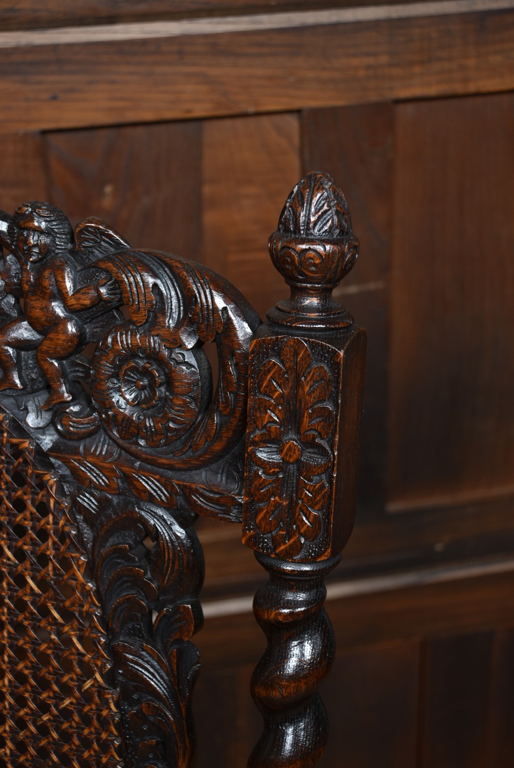 Pair of Victorian Bergere Chairs View VII