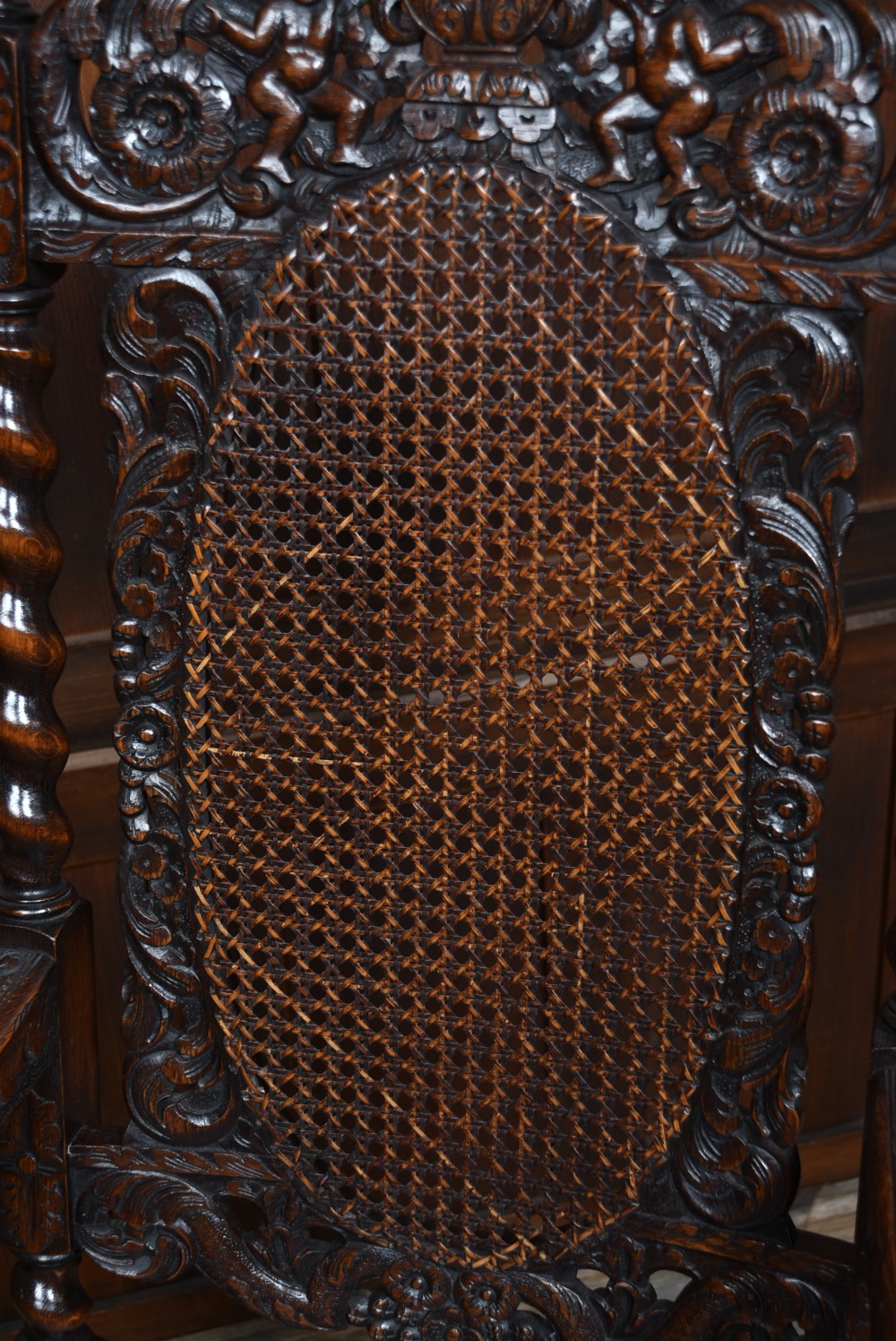 Pair of Victorian Bergere Chairs View IX