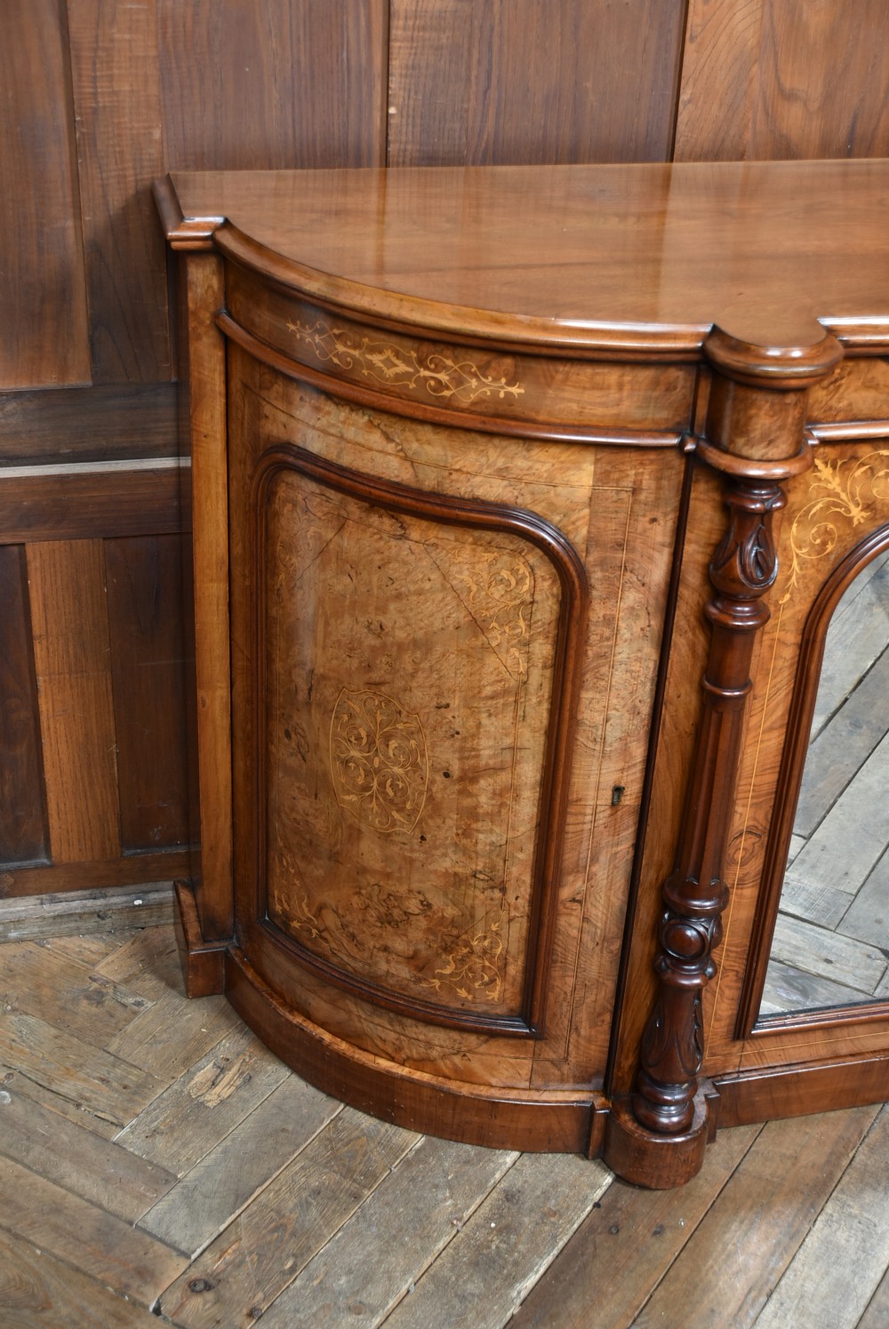 Victorian Walnut Credenza  View VII