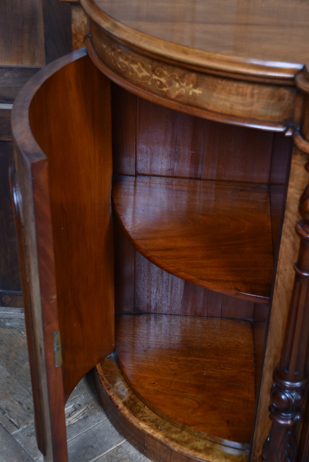 Victorian Walnut Credenza  View XI