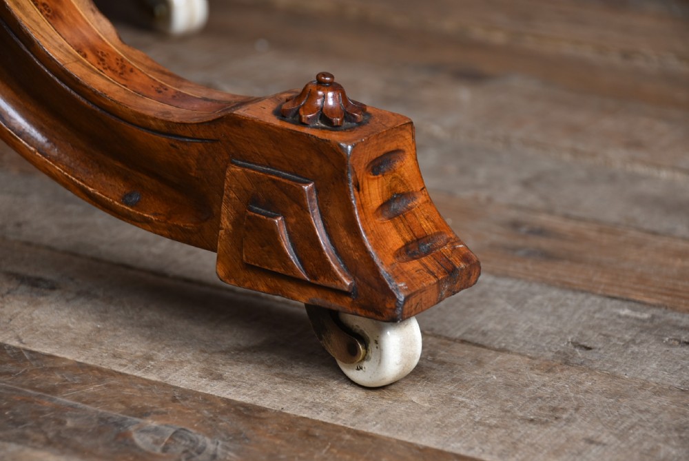 Octagonal walnut centre table View VI