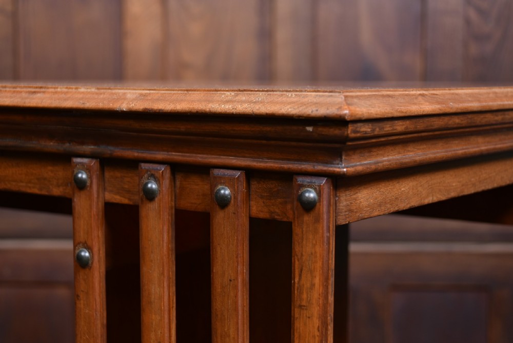 Edwardian Walnut Revolving Bookcase View VI