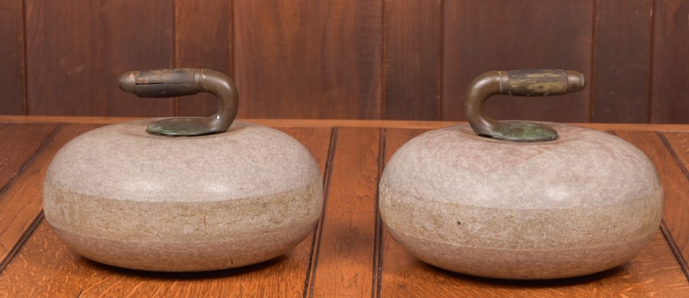 Pair Of Granit Curling Stones