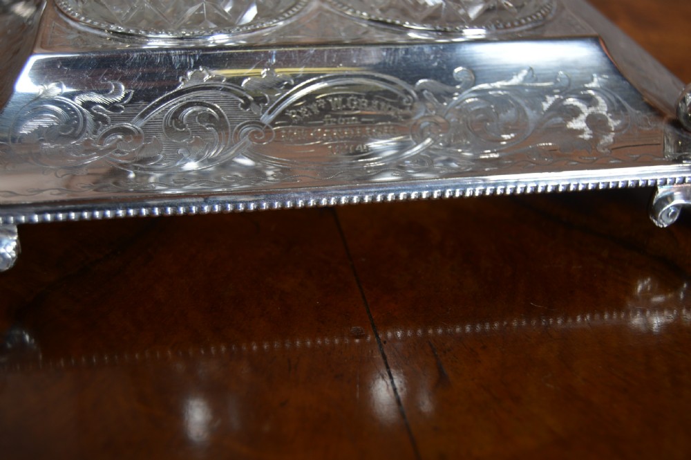 Victorian EPNS Desk Set View VIII