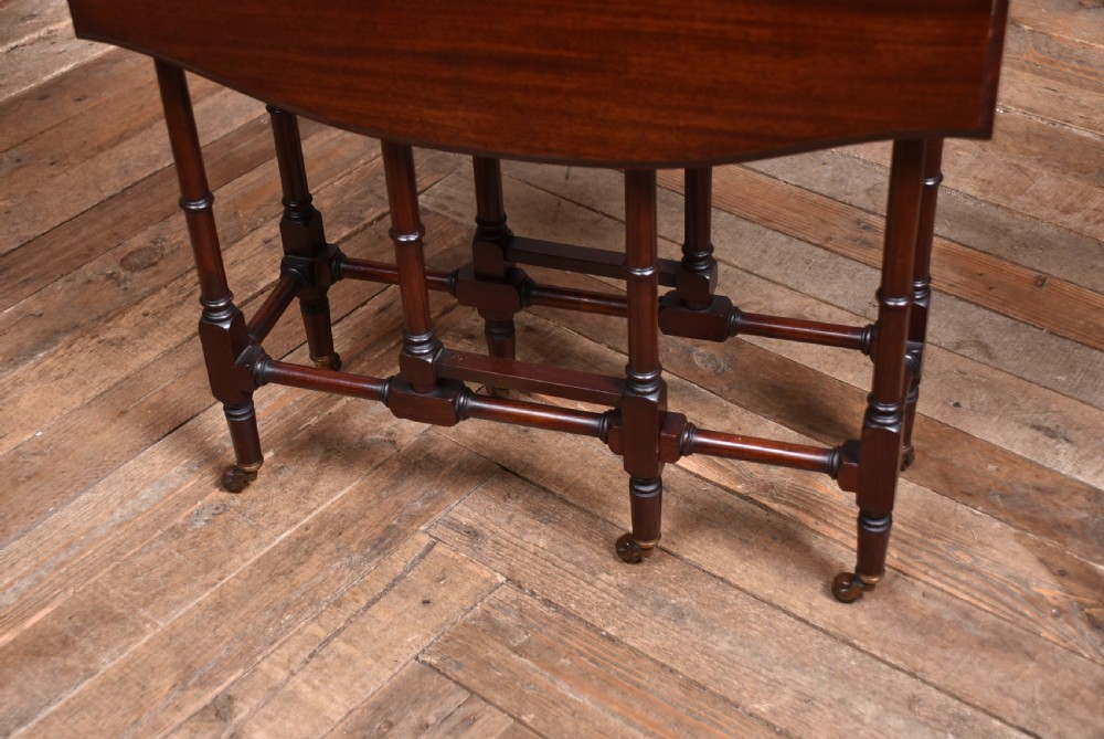 Edwardian Mahogany Drop Leaf Table View II