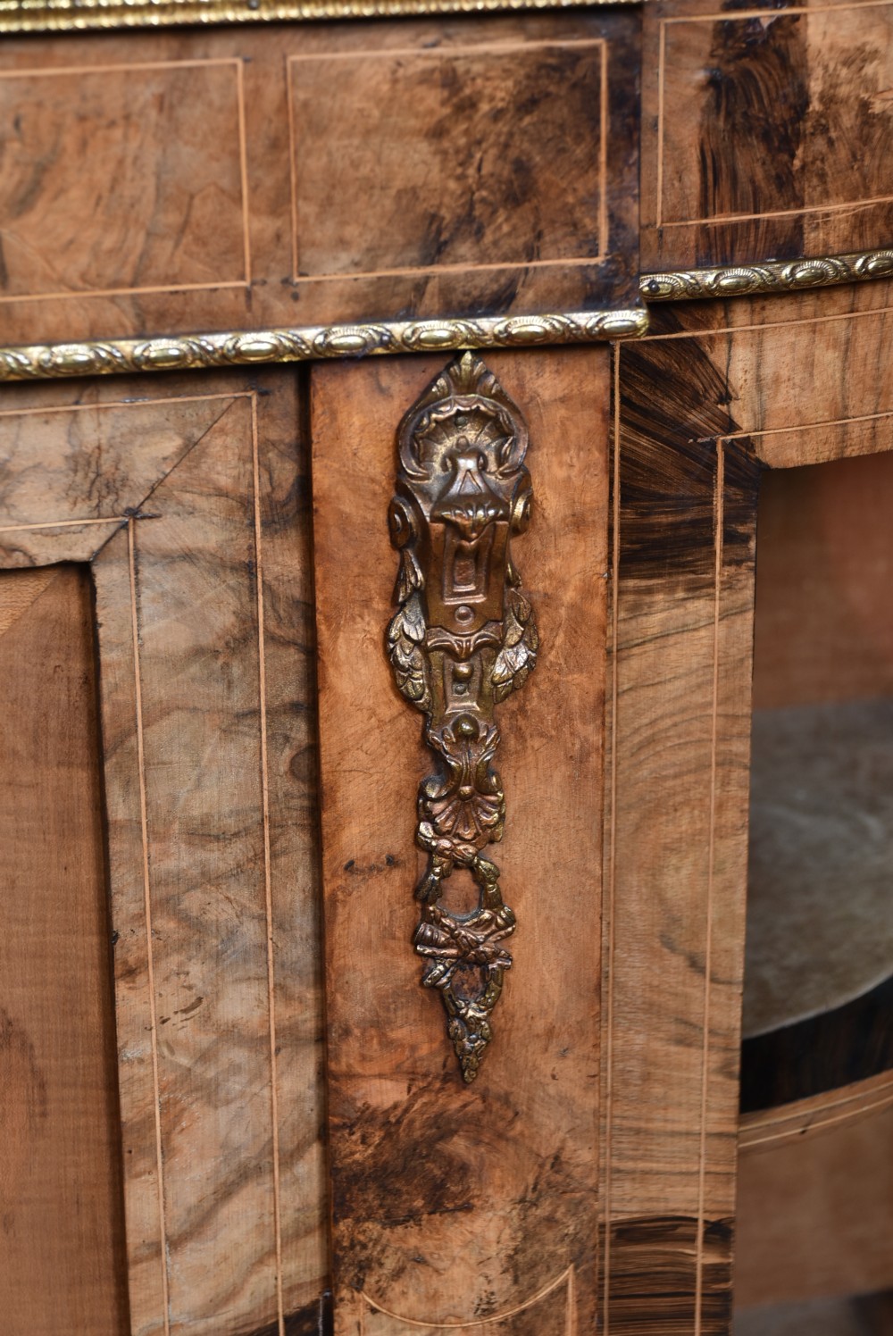 Victorian Walnut Credenza / Sideboard View III