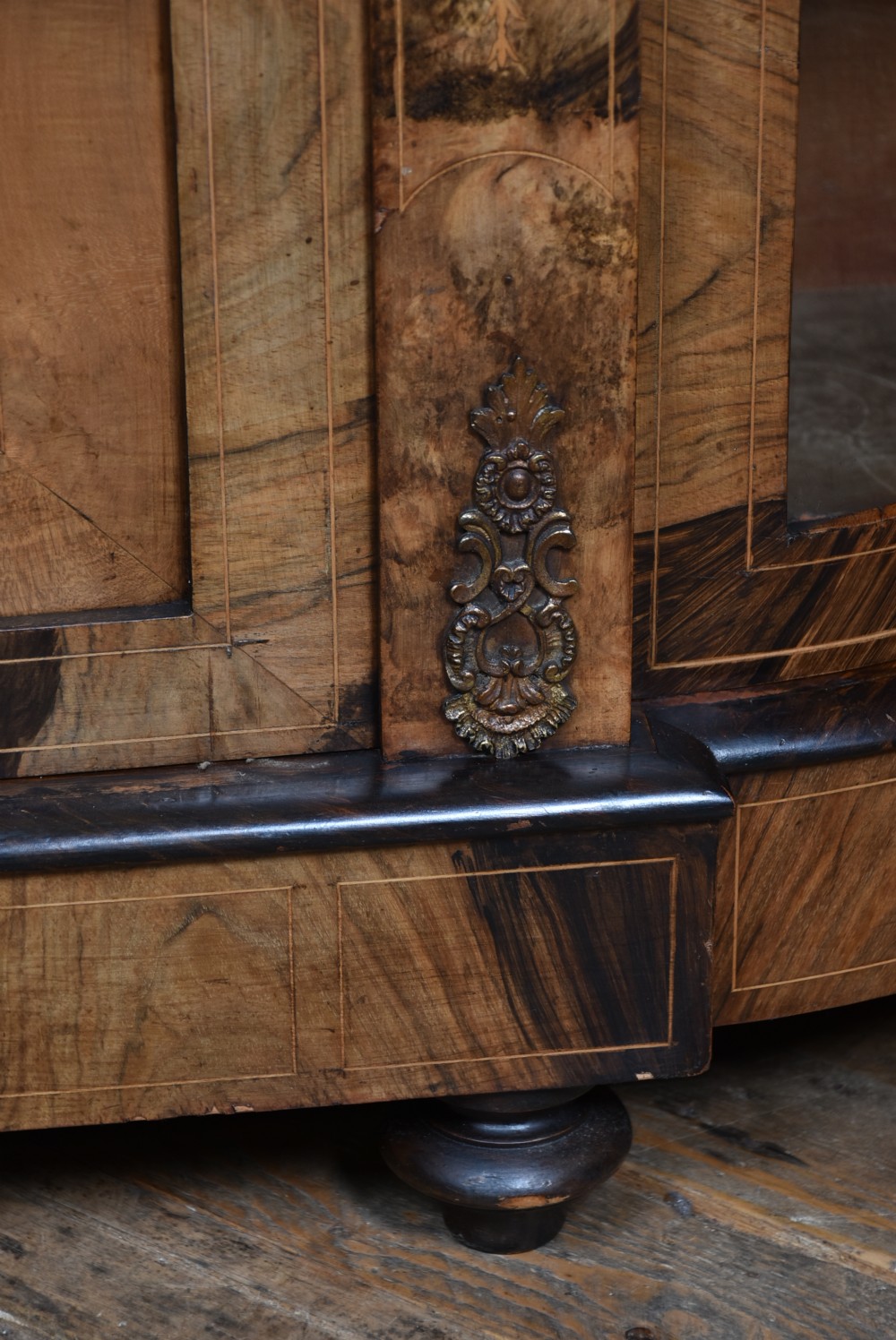 Victorian Walnut Credenza / Sideboard View VI