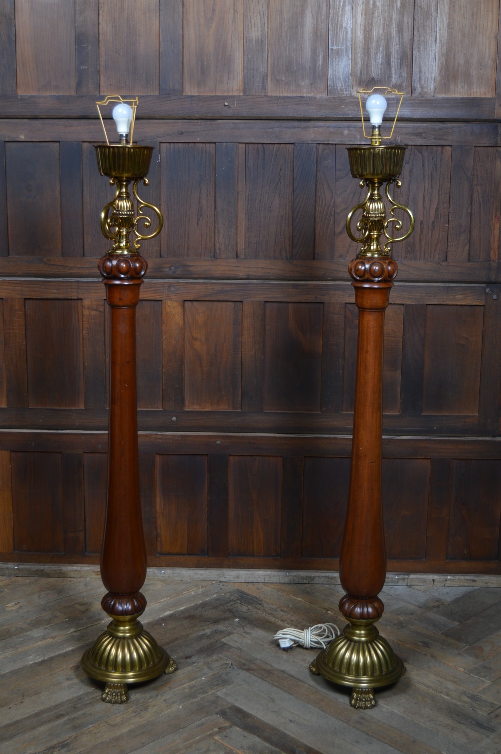 Pair of Victorian Mahogany Standard Lamps View VI