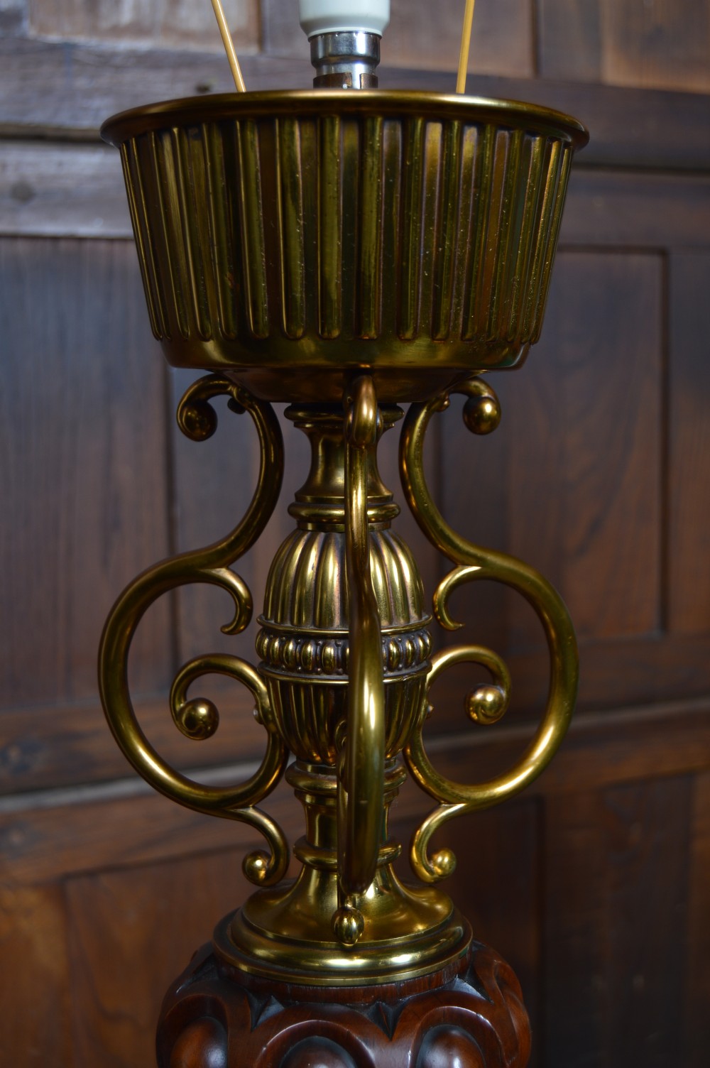 Pair of Victorian Mahogany Standard Lamps View IX