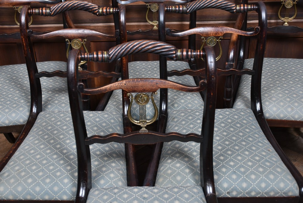 Set of 6 Georgian Dining Room Chairs View VI