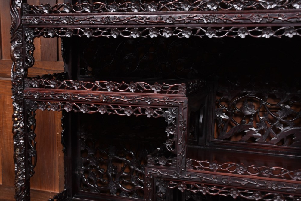 Chinese Hongmu Display Cabinet View VIII