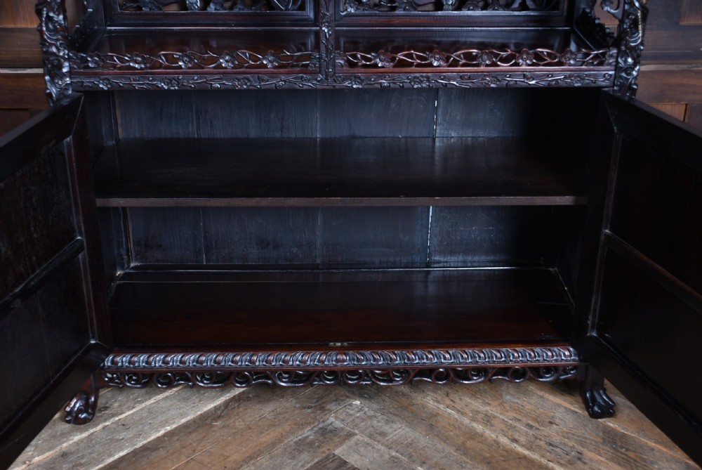 Chinese Hongmu Display Cabinet View XIV