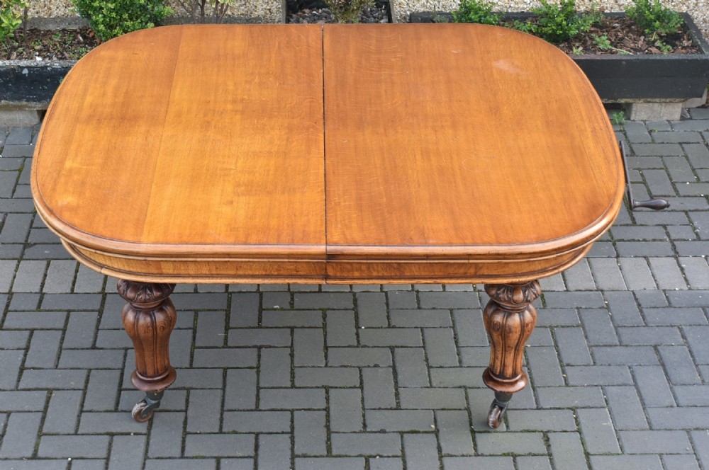 Victorian Wind-out Oak Table View II