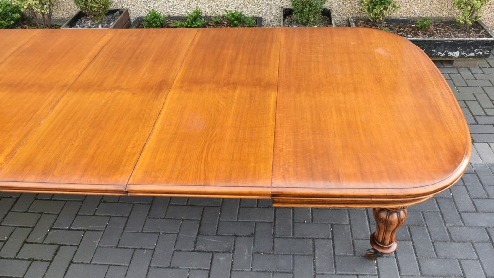 Victorian Wind-out Oak Table View XII