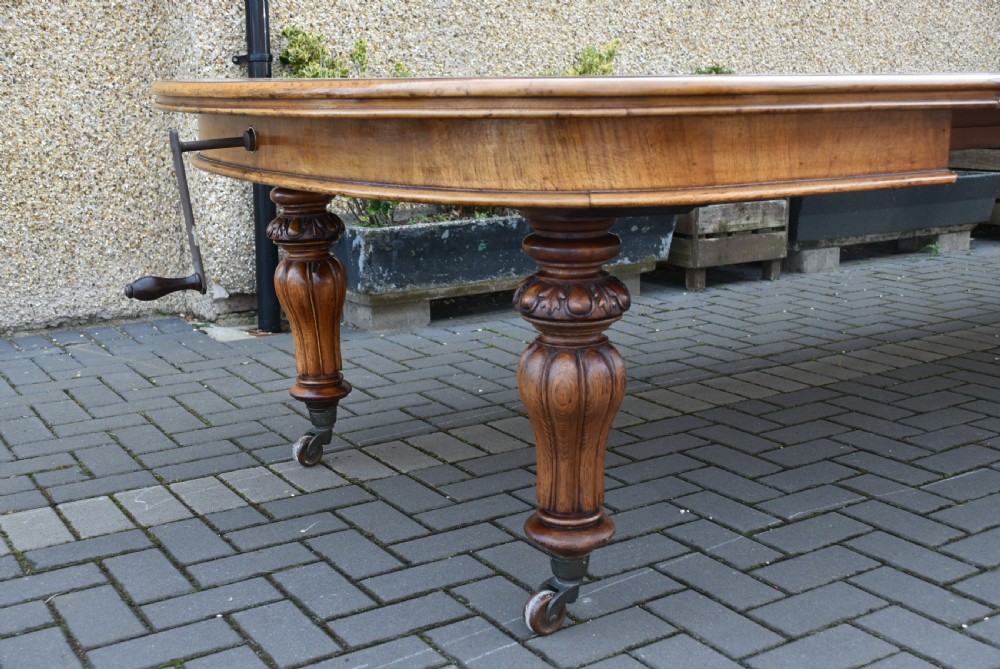 Victorian Wind-out Oak Table View XIV