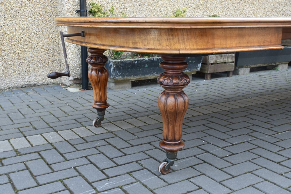 Victorian Wind-out Oak Table View XV