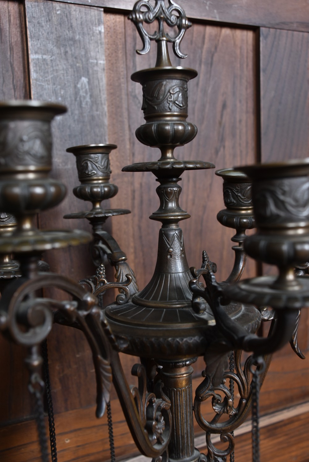 Pair of French Bronze Candelabras View IX