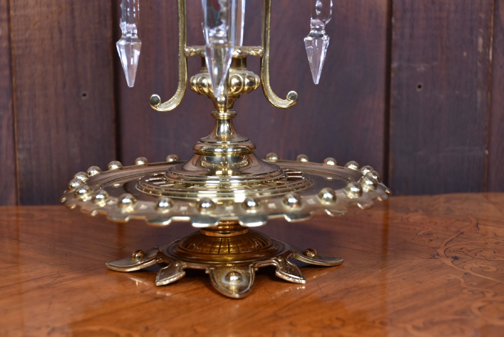 Pair of Victorian Crystal Vases View V