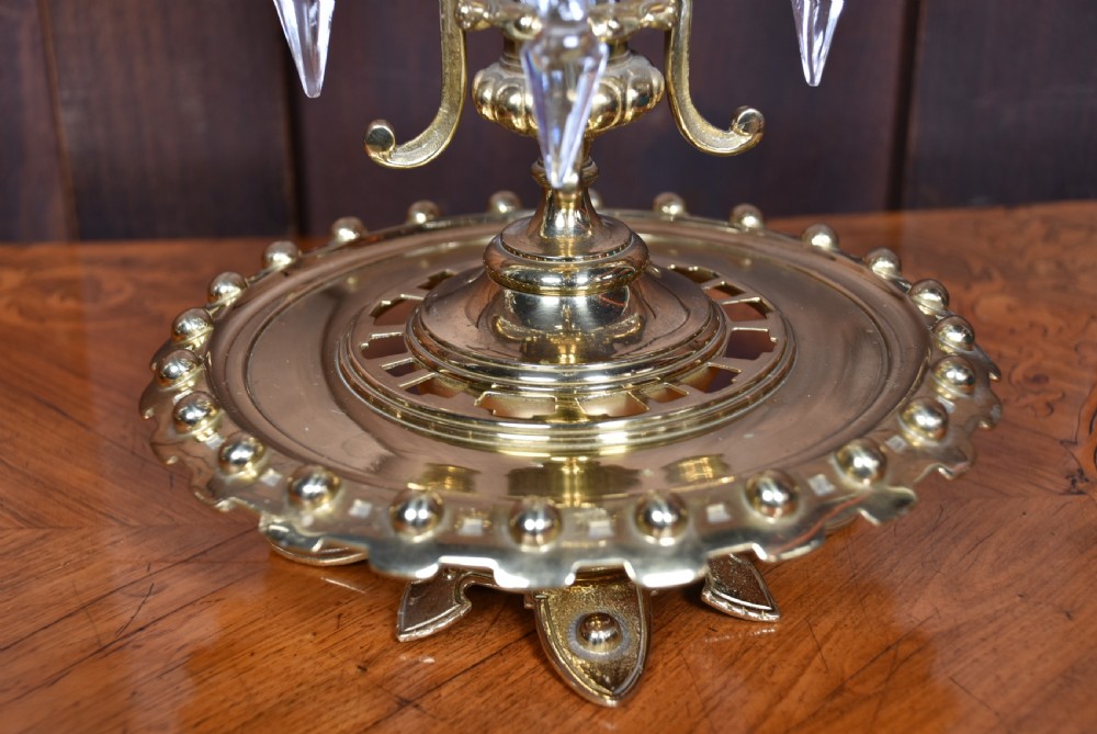 Pair of Victorian Crystal Vases View VII