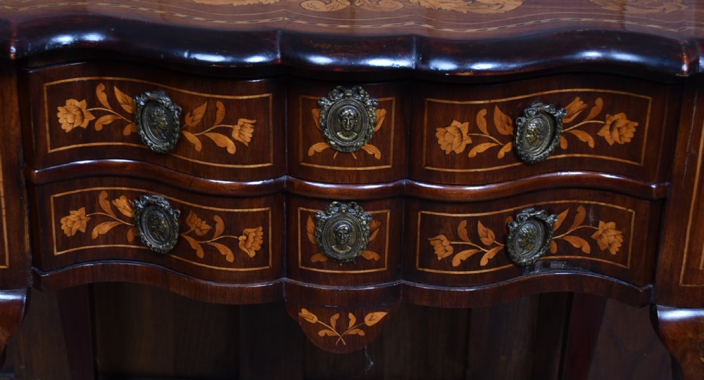Mahogany Dutch Marquetry Lowboy View III