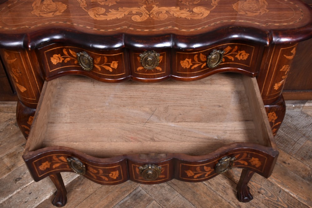Mahogany Dutch Marquetry Lowboy View VIII