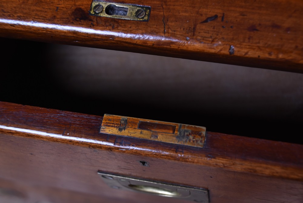 Victorian Mahogany Campaign Chest View VIII