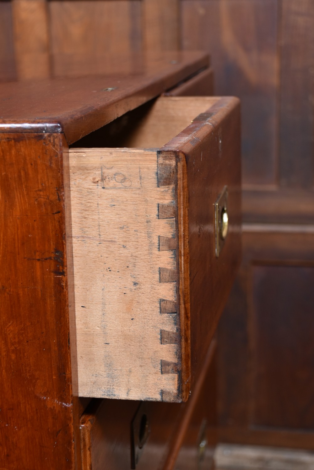 Victorian Mahogany Campaign Chest View XI