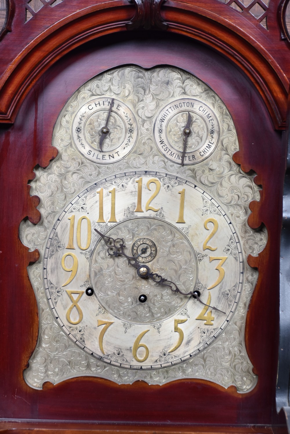 9ft Mahogany Long Case/ Grandfather  Clock View III