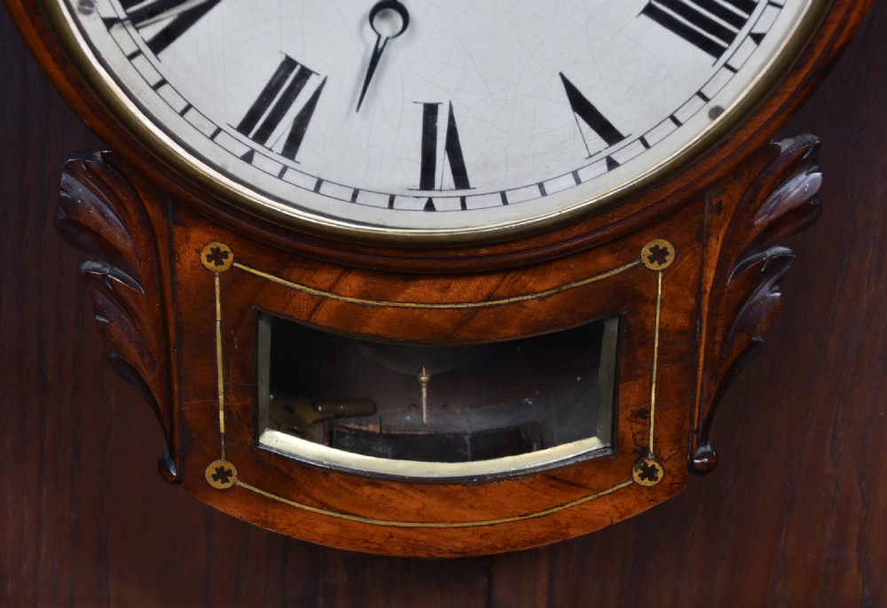 Victorian Single Fusee Wall Clock View III