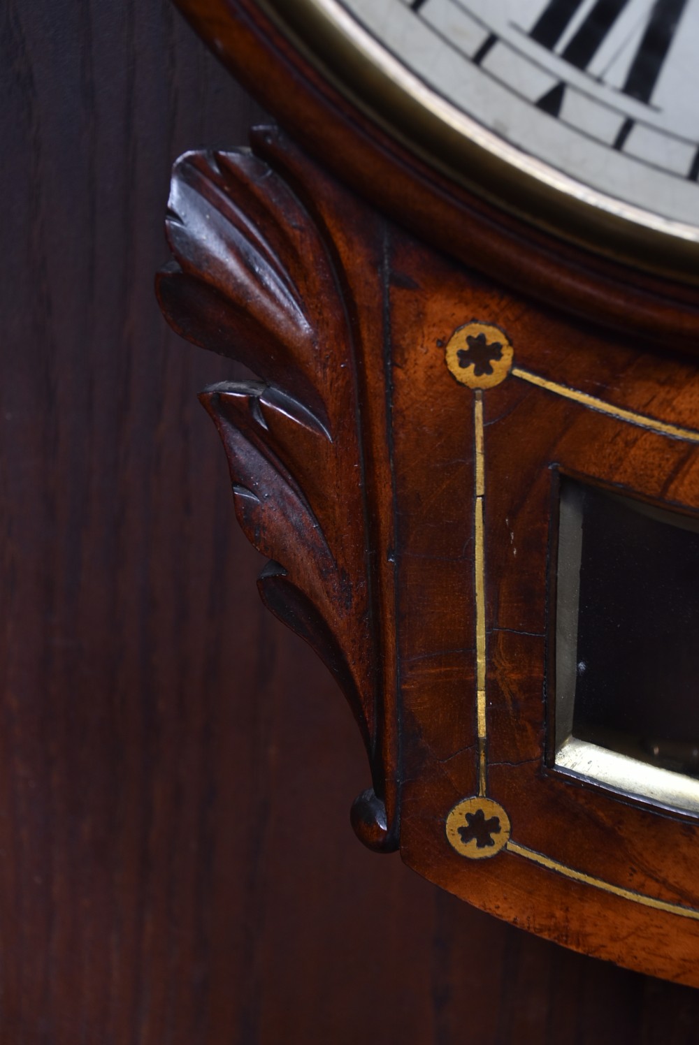 Victorian Single Fusee Wall Clock View VI