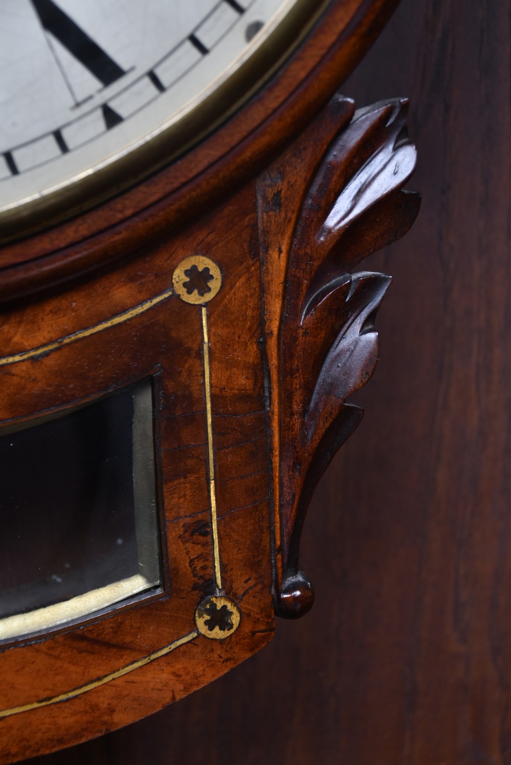 Victorian Single Fusee Wall Clock View VII