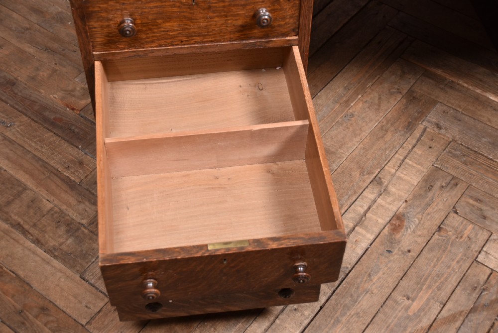 Victorian Oak Partner Desk View XII