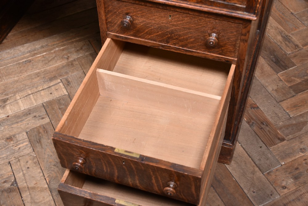 Victorian Oak Partner Desk View XIV