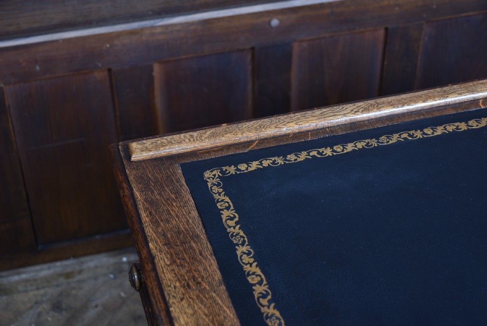 Victorian Oak Partner Desk View XXVIII
